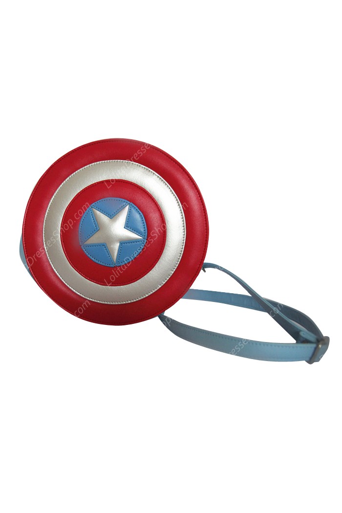 Captain America Shield PU Lolita Bag