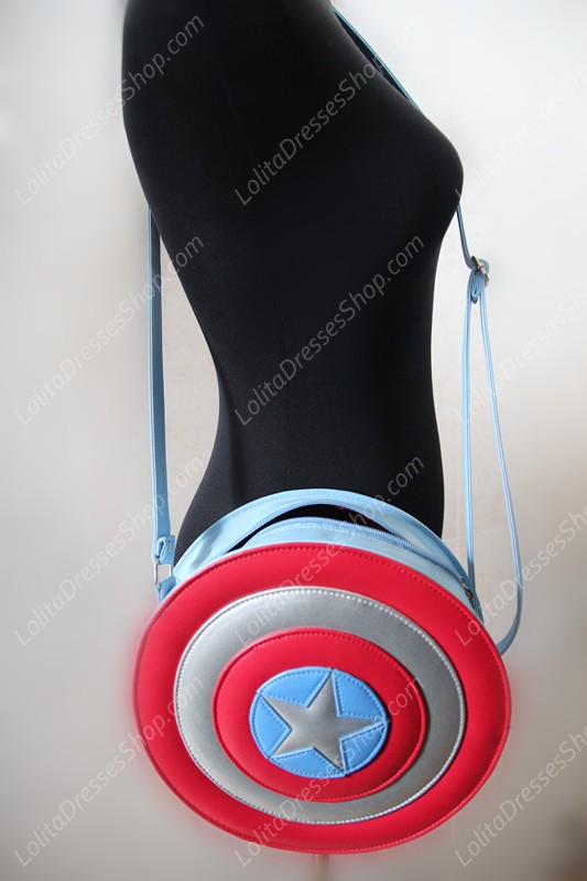 Captain America Shield PU Lolita Bag