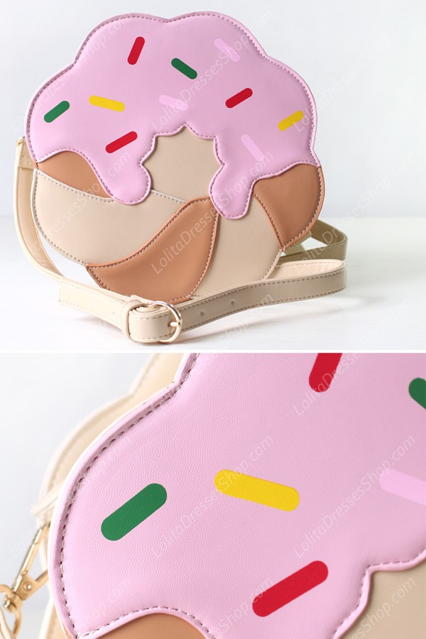 Sweet Print Cake PU Lolita Shoulder Bag