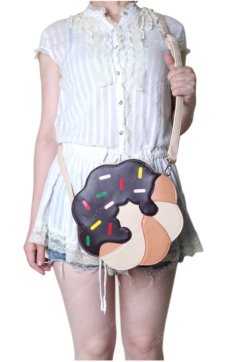 Sweet Print Cake PU Lolita Shoulder Bag