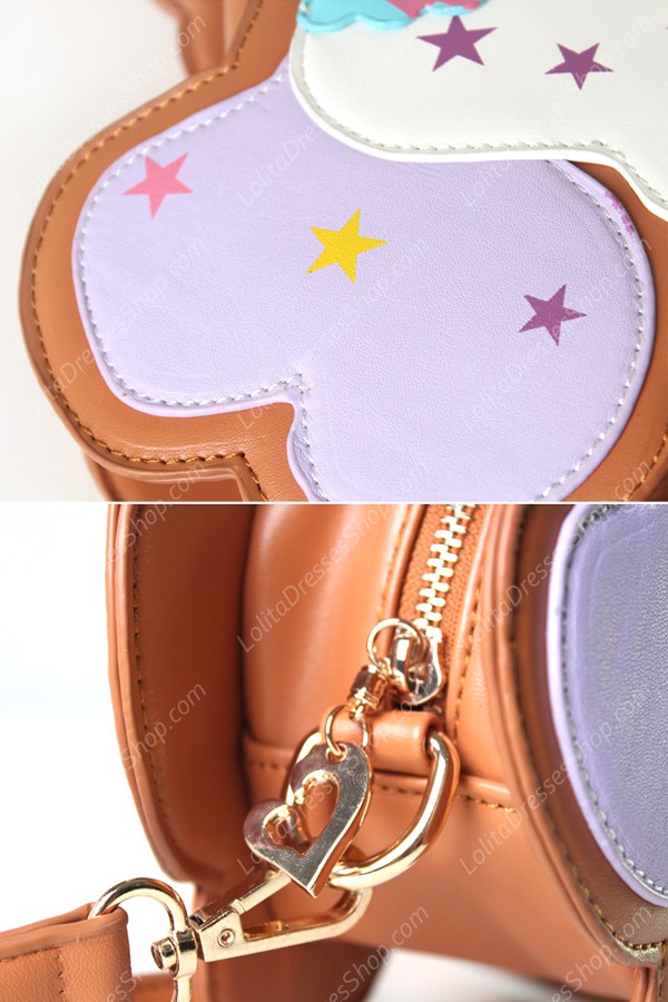 Sweet Candy Ice Cream Pony Print PU Lolita Shoulder Bag