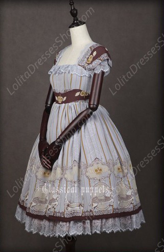 Chiffon Royal Carousel Sleeveless Lace Luxury Classical Puppets Lolita JSK Vest Dress