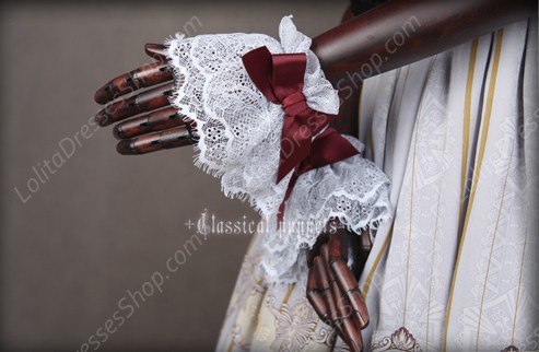 Chiffon Royal Carousel Lace Classical Puppets Lolita Hand Cuff