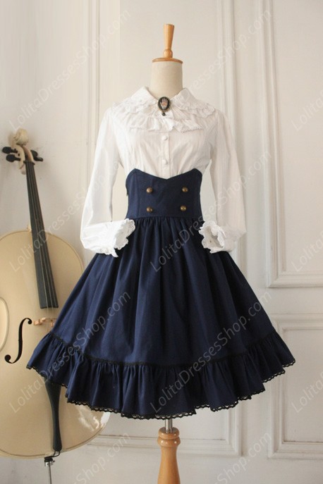 Gothic Retro Empire Cloak Fishbone Overskirt Lolita Dresses Lolita Suit