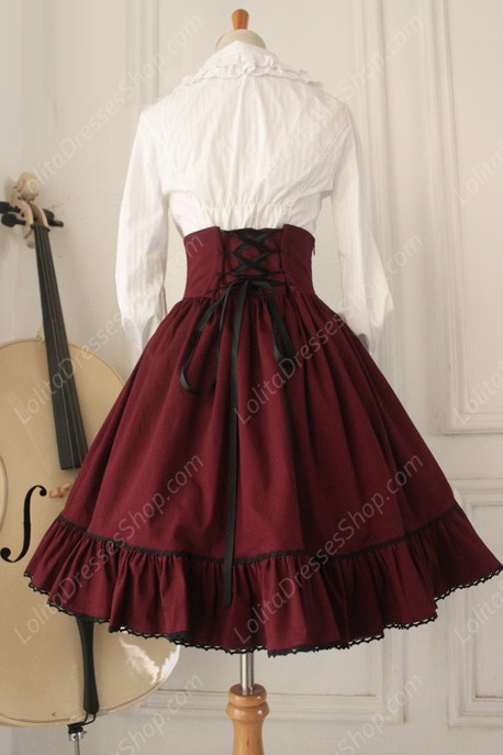 Gothic Retro Empire Cloak Fishbone Overskirt Lolita Dresses Lolita Suit