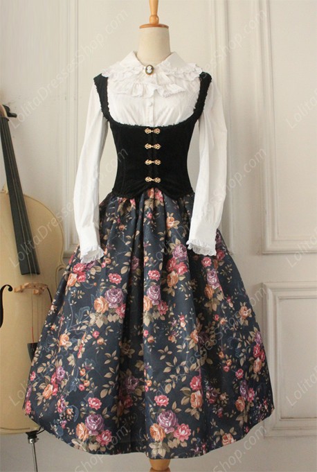 Gothic Retro Fishbone Breast Care Lolita Vest