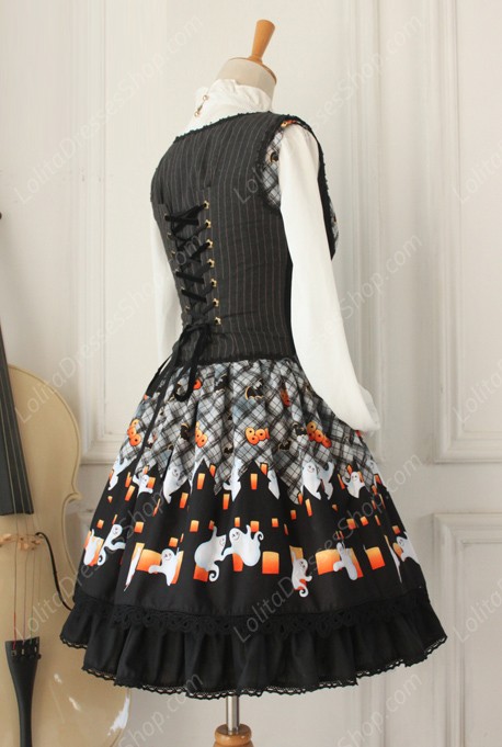 Gothic Retro Fishbone Breast Care Lolita Vest