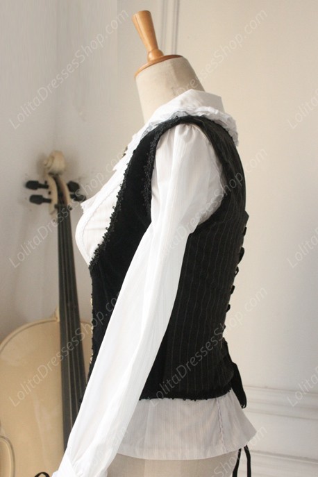 Gothic Retro Fishbone Breast Care Lolita Vest