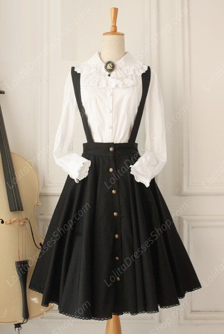 Vintage Gothic Ruffles Big Cardigans Lolita Strap Dresses