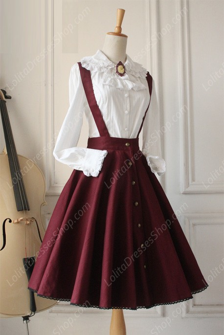 Vintage Gothic Ruffles Big Cardigans Lolita Strap Dresses