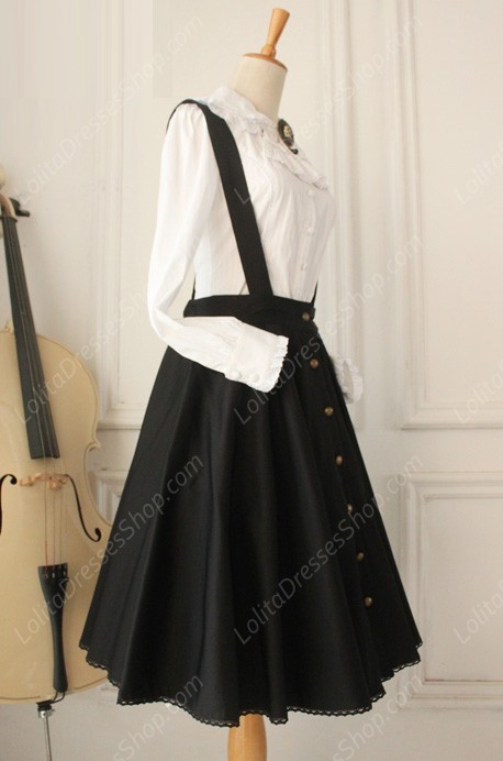 Vintage Gothic Ruffles Big Cardigans Lolita Strap Dresses
