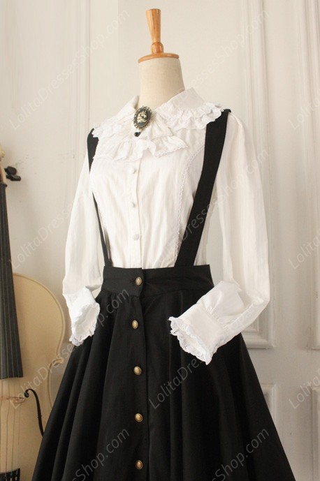 Vintage Gothic Ruffles Big Cardigans Lolita Strap Dresses