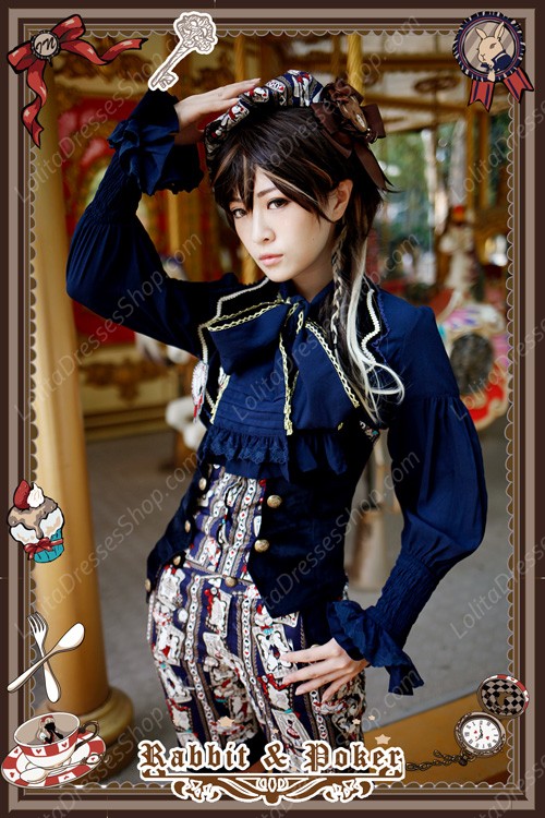 Sweet Cotten Rabbit&Poker Infanta Lolita Vest