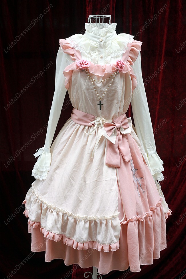 Sweet Cross Embroidery Souffle Song Lolita JSK