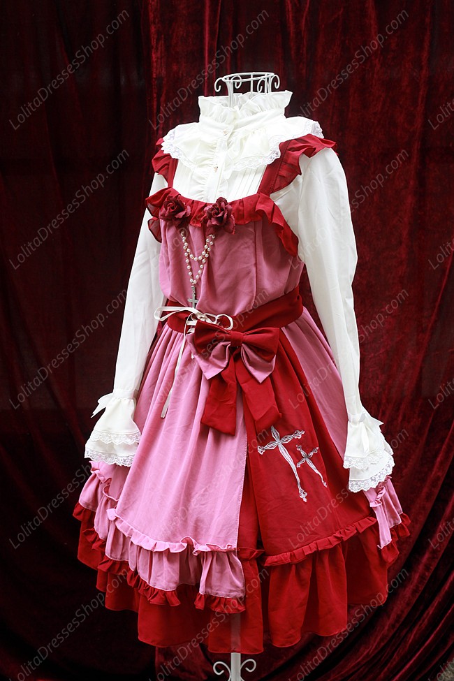 Sweet Cross Embroidery Souffle Song Lolita JSK