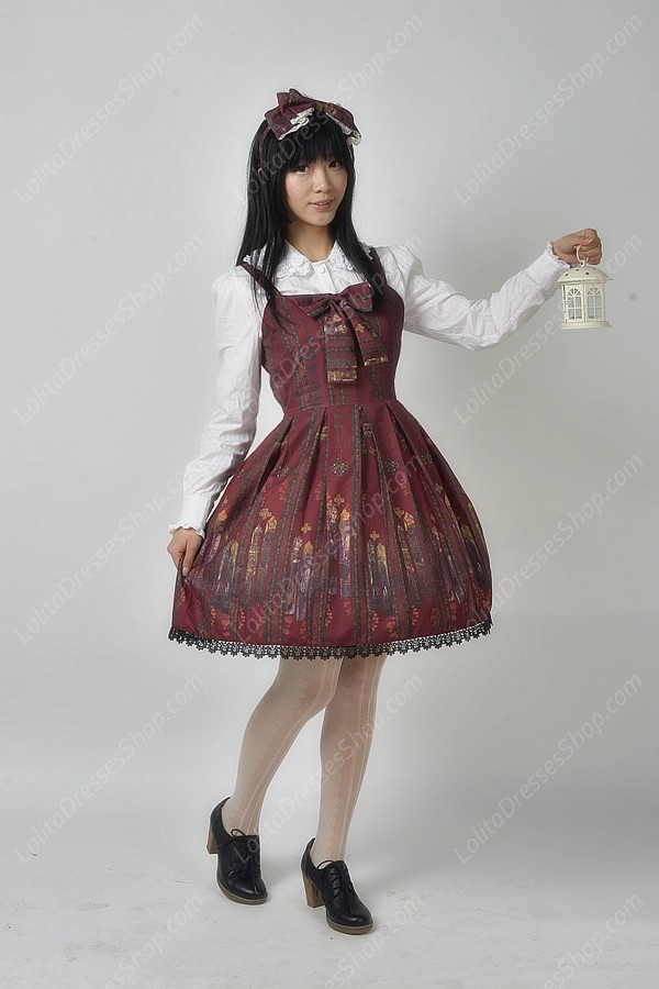 Sweet Original Religious Style Souffle Song Lolita Pleat Dress