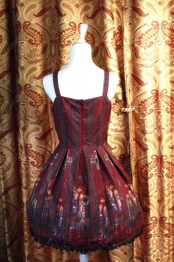 Sweet Original Religious Style Souffle Song Lolita Pleat Dress