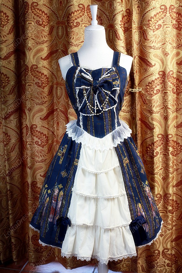 Sweet Original Religious Style Stained Glass Souffle Song Lolita Cardigan Dress