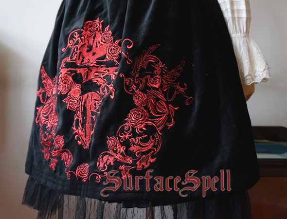 Judgment Day Original Embroidery Surface Spell Gothic Lolita SK