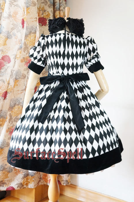 Illusion Realizer Diamond High Waist Surface Spell Gothic Lolita Doll Dress