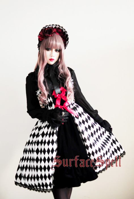 Illusion Realizer Diamond Surface Spell Splicing Tape Gothic Lolita JSK