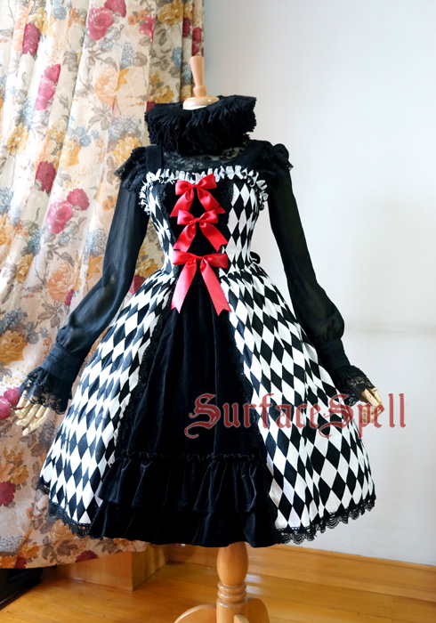 Illusion Realizer Diamond Surface Spell Splicing Tape Gothic Lolita JSK