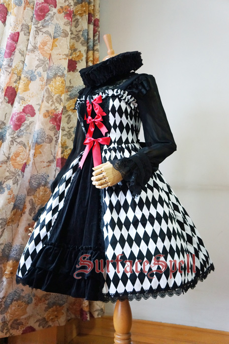 Illusion Realizer Diamond Surface Spell Splicing Tape Gothic Lolita JSK