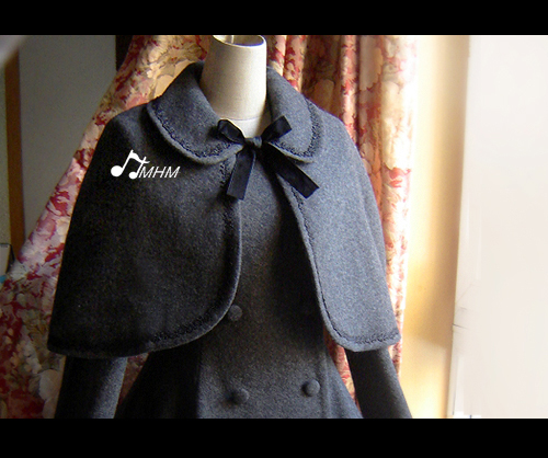 Woollen Double-breasted Long Skirt Lolita Coat & Shawl