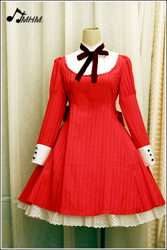 APH Red Dark Lines HMHM Lolita Dresses