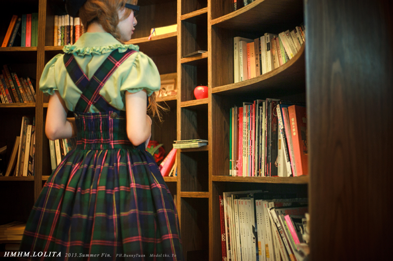 Library Of College Style Twill Strap HMHM Lolita Dresses