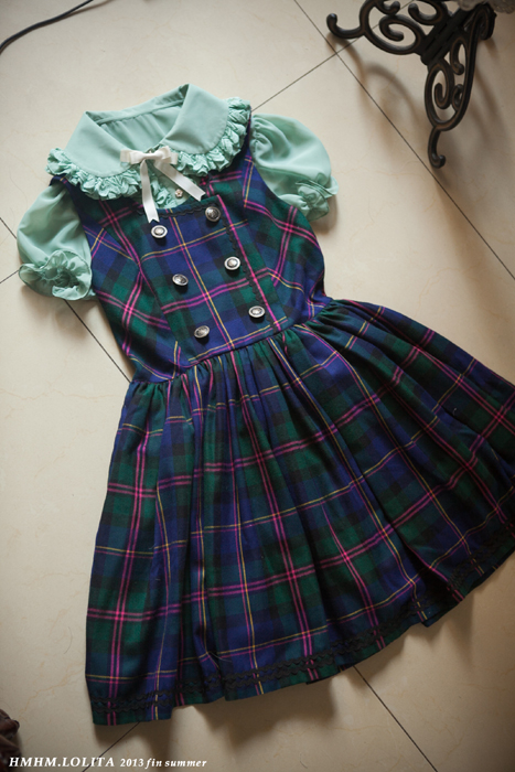 Library Of College Style Twill Strap HMHM Lolita Dresses