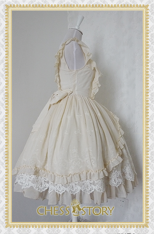 Sweet Chiffon Le Ballet Embroidery Lace Chess Story Lolita Jumper Dress Luxury Version