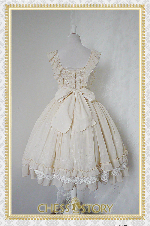 Sweet Chiffon Le Ballet Embroidery Lace Chess Story Lolita Jumper Dress Luxury Version