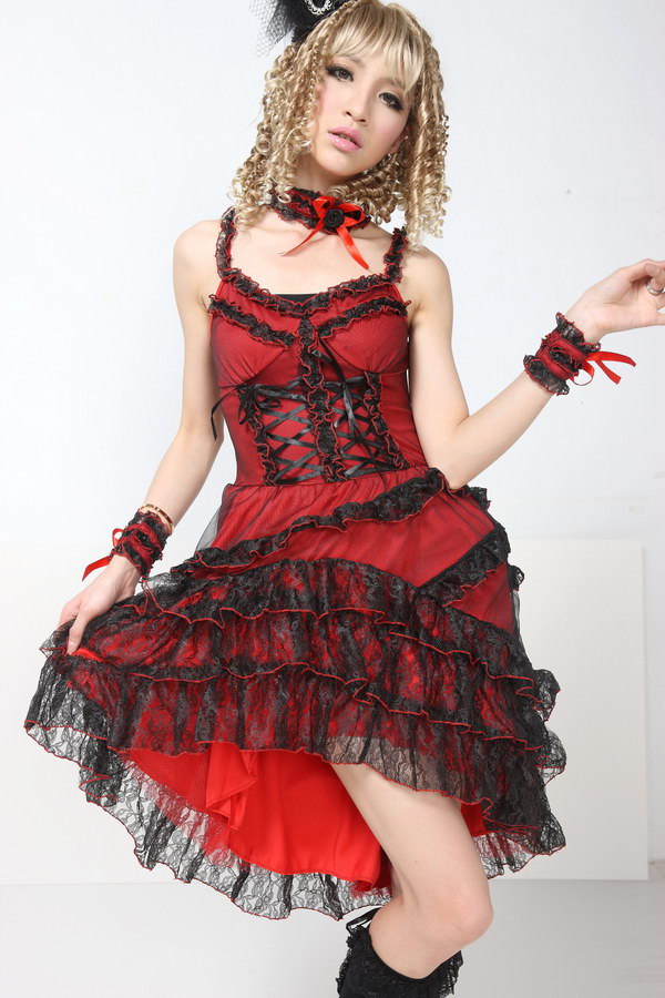 Chiffon Sling Backless Lace Cake GLP Lolita Dresses