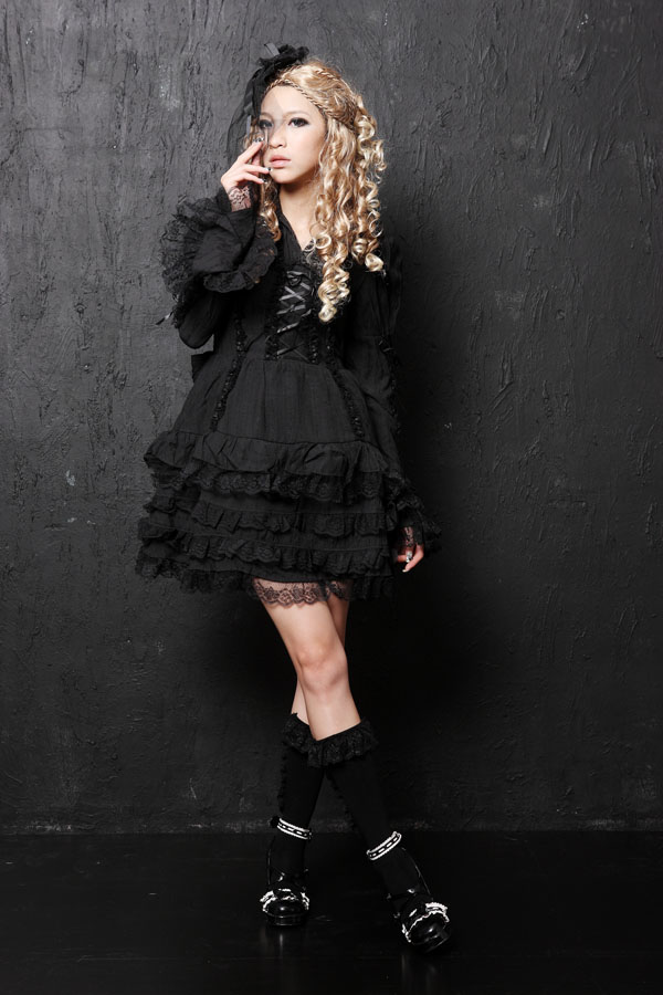 Lace Ribbon Flounced GLP Lolita Dresses