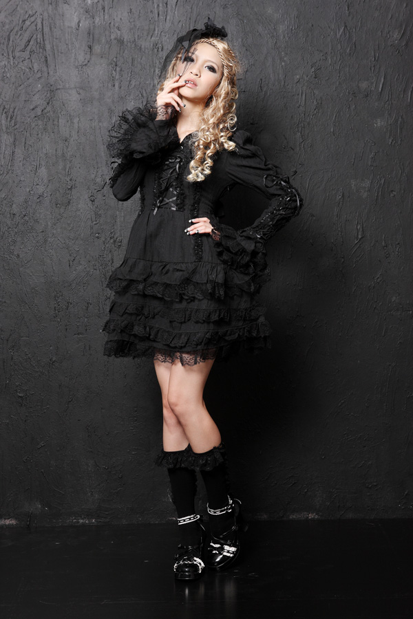 Lace Ribbon Flounced GLP Lolita Dresses