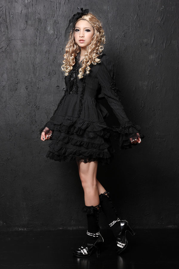 Lace Ribbon Flounced GLP Lolita Dresses