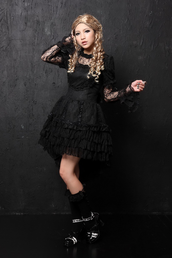 Sweet Flounced Lace Long Sleeves GLP Lolita Dresses