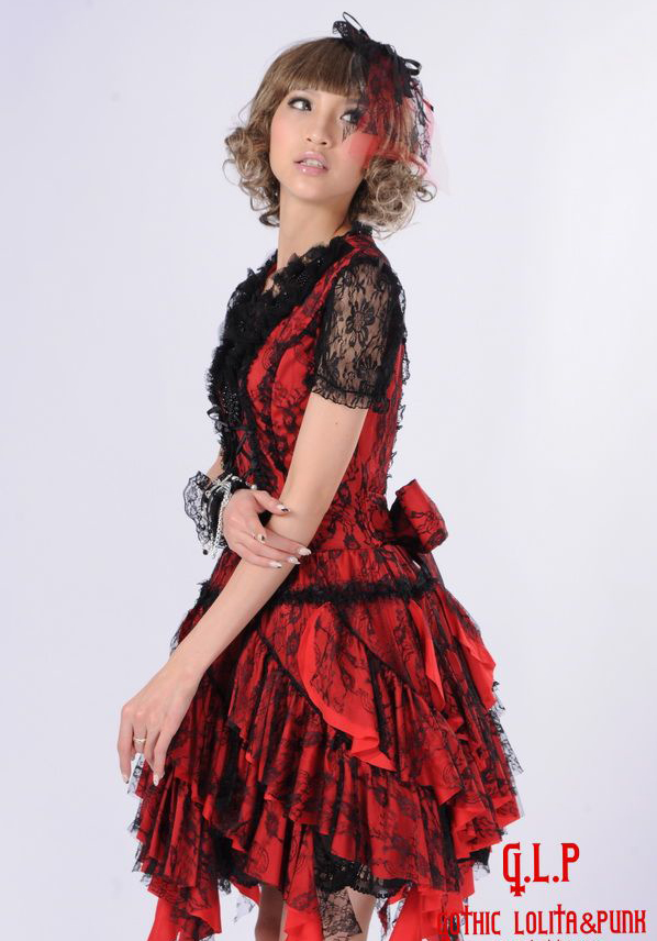 Irregular Gorgeous Flounced Bow Hollow GLP Lolita Dresses