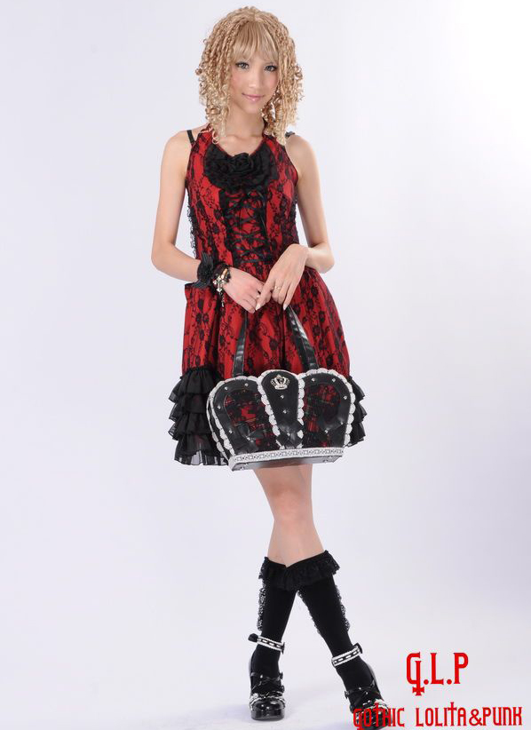 Princess Lace straps Gothic Tassel Hook Flower Hollow Waves GLP Lolita Dresses