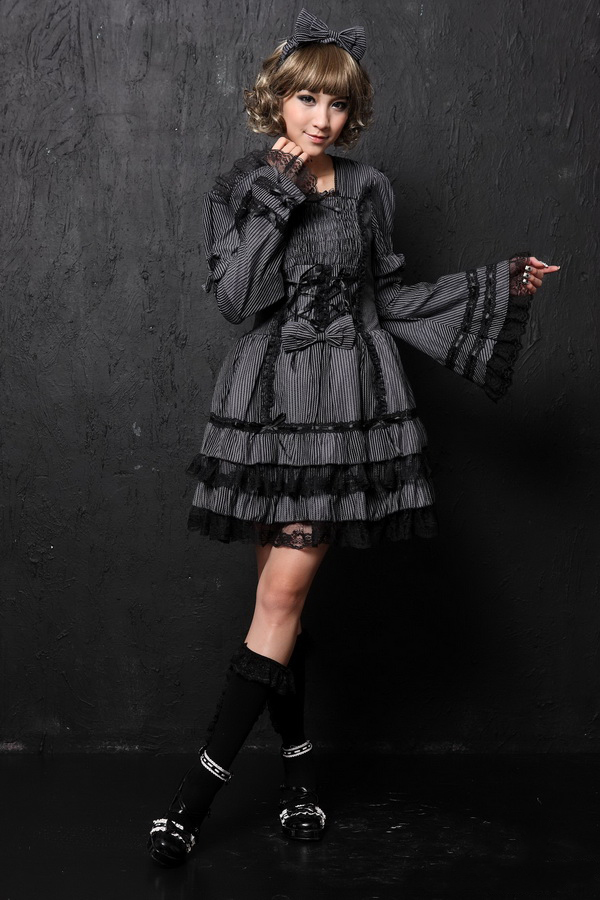 Princess Bow Flounced Detachable Sleeves GLP Lolita Dresses