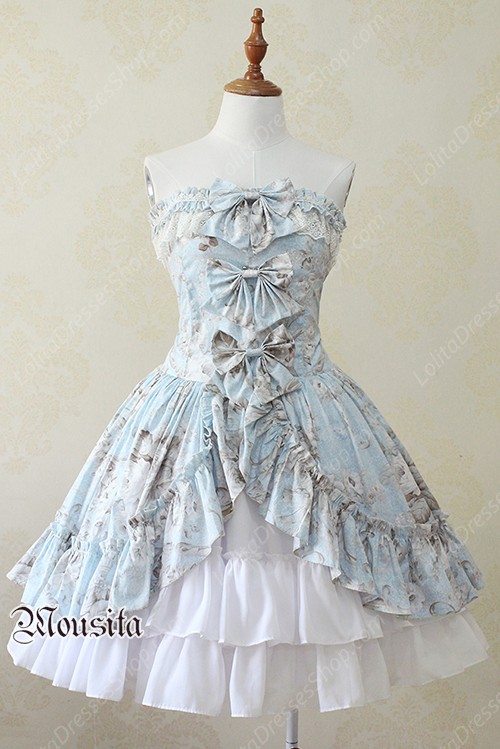 Sweet Chiffon Flounce Mousita Lolita Bust Skirt