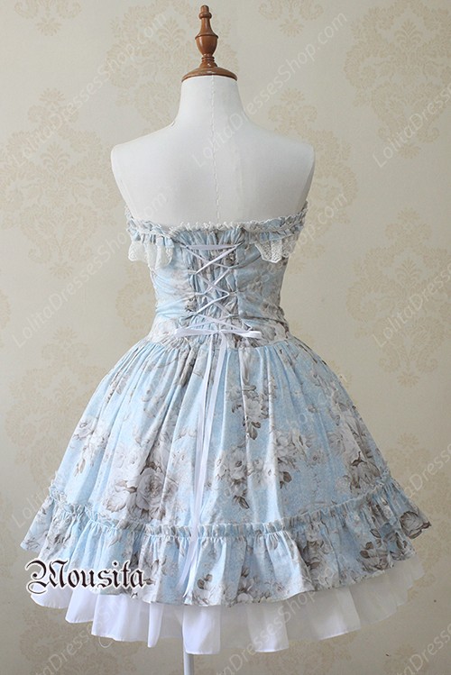 Sweet Chiffon Vitoria Rose Bow Mousita Lolita Dress