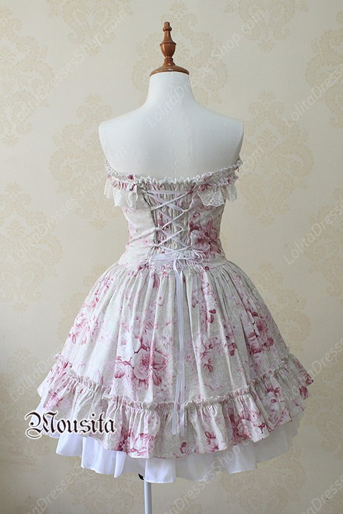 Sweet Chiffon Vitoria Rose Bow Mousita Lolita Dress