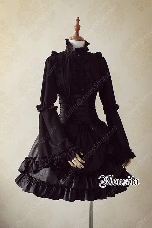 Gothic Cotton Gothic Multilayer Mousita Bust Skirt