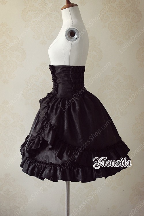 Gothic Cotton Gothic Multilayer Mousita Bust Skirt