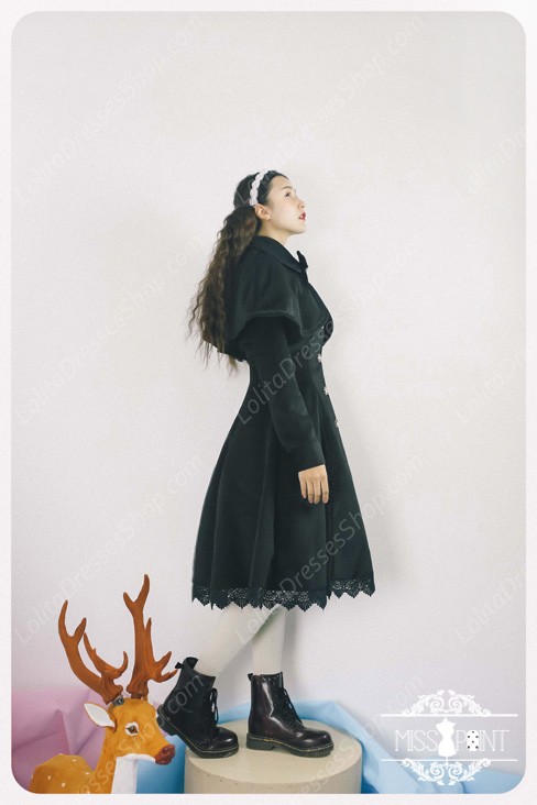 Sweet Woolen Countess Vintage Elegant Cloak Coat Lolita Suit