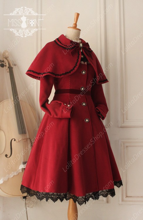 Cheap Sweet Woolen Countess Vintage Elegant Cloak Coat Lolita Suit Sale ...