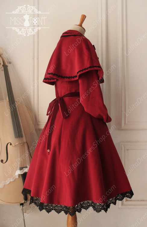 Cheap Sweet Woolen Countess Vintage Elegant Cloak Coat Lolita Suit Sale ...