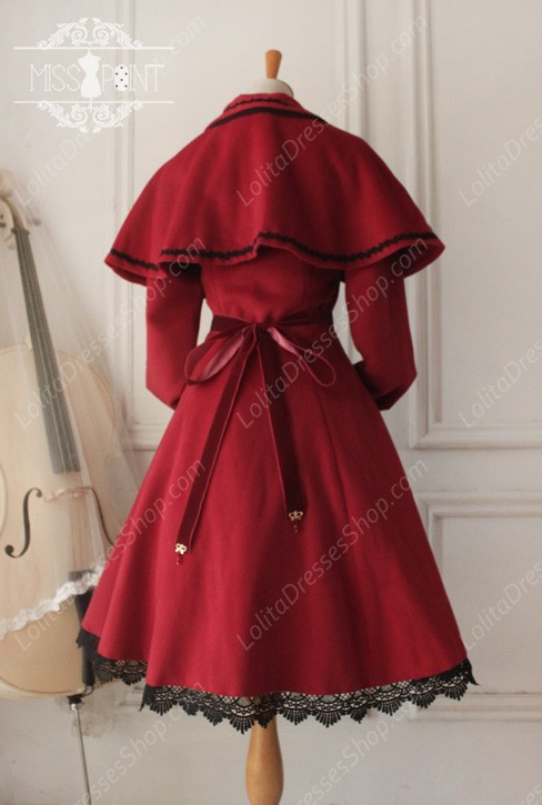 Sweet Woolen Countess Vintage Elegant Cloak Coat Lolita Suit